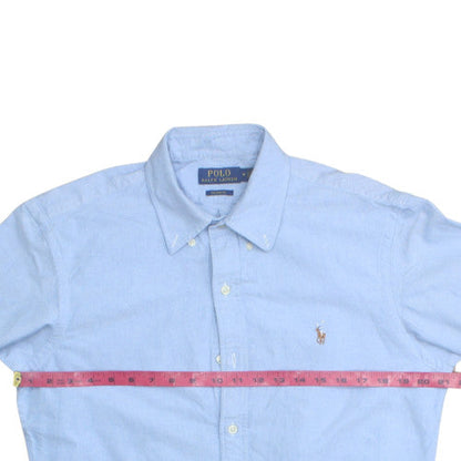 Ralph Lauren Men’s Blue Cotton Long Sleeve Button-Up Shirt Size M