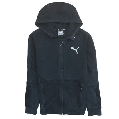Puma Men's Black Small Full Zip Hooded Sweatshirt