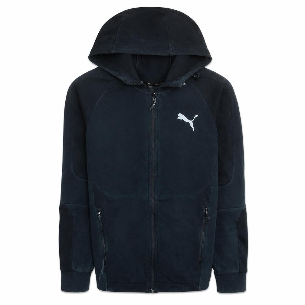 Puma Men's Black Small Full Zip Hooded Sweatshirt