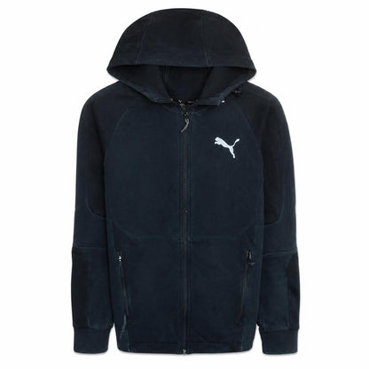 Puma Men's Black Small Full Zip Hooded Sweatshirt