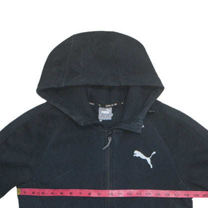 Puma Men's Black Small Full Zip Hooded Sweatshirt