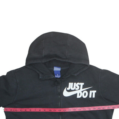 Nike Men's Black Full Zip Hoodie M - Sports Fleece Sweatshirt