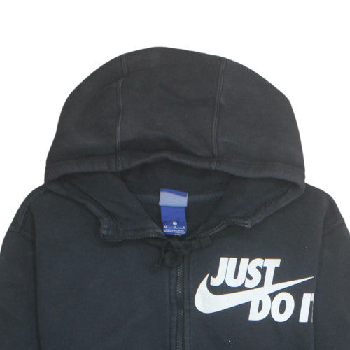 Nike Men's Black Full Zip Hoodie M - Sports Fleece Sweatshirt