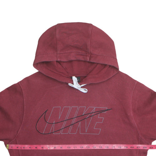 Nike Men's Red Pullover Hoodie Small Hooded Sports Fleece
