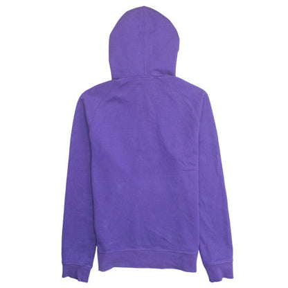 Nike Women Purple Track & Field 1/2 Zip Hoodie Size L Cotton Blend