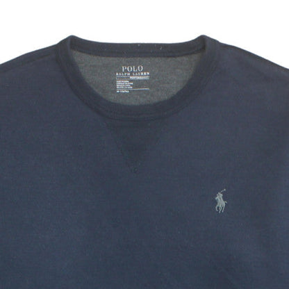 Polo Ralph Lauren Men's Blue Pullover Sweatshirt M Crew Neck Logo