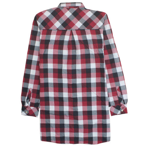 Carhartt Women Red Check Long Sleeve Shirt Dress Size M