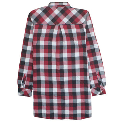Carhartt Women Red Check Long Sleeve Shirt Dress Size M