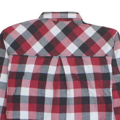 Carhartt Women Red Check Long Sleeve Shirt Dress Size M