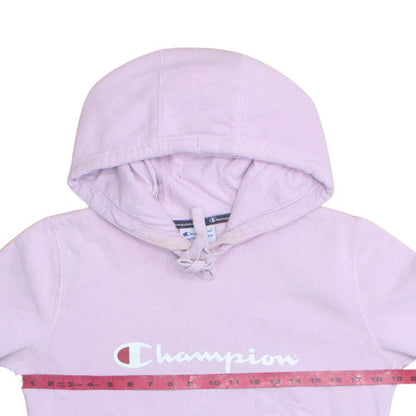 Champion Women's Pink Hoodie Small Pullover Logo Sweatshirt