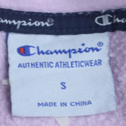 Champion Women's Pink Hoodie Small Pullover Logo Sweatshirt