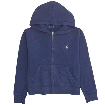 Polo Ralph Lauren Womens Navy Full Zip Hoodie Size M Cotton Blend