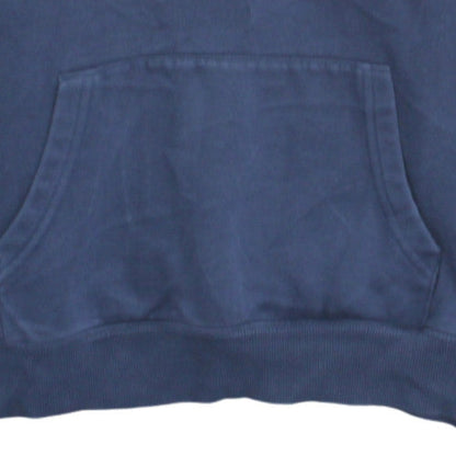 Tommy Jeans Men Blue Pullover Hoodie S Fleece Logo Drawstring