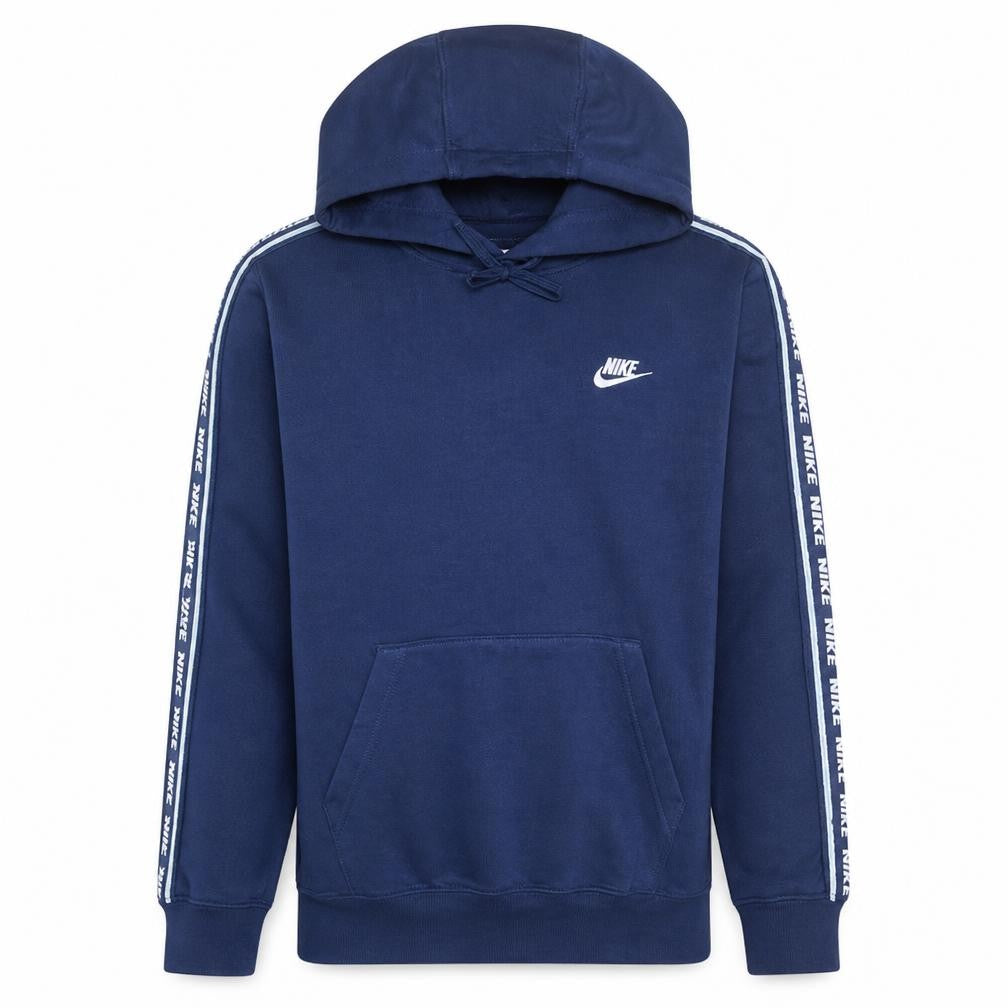 Nike Men's Blue Pullover Logo Hoodie Small Fleece Regular Fit