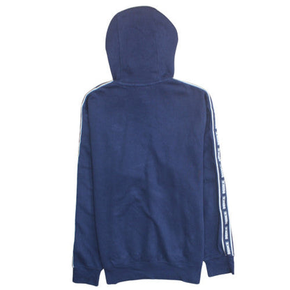 Nike Men's Blue Pullover Logo Hoodie Small Fleece Regular Fit