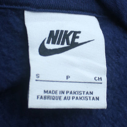 Nike Men's Blue Pullover Logo Hoodie Small Fleece Regular Fit