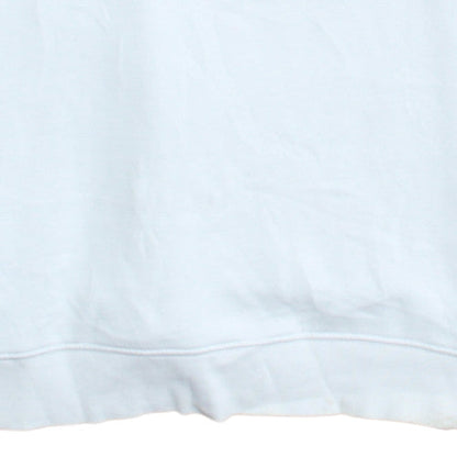 Diesel Women's White Cotton Blend Logo Pullover Sweatshirt L