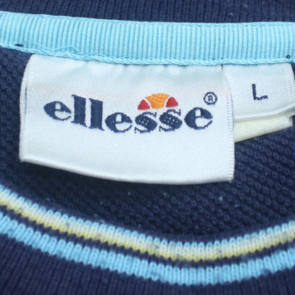Ellesse Men's Blue Crew Neck Pullover Sweatshirt Size L
