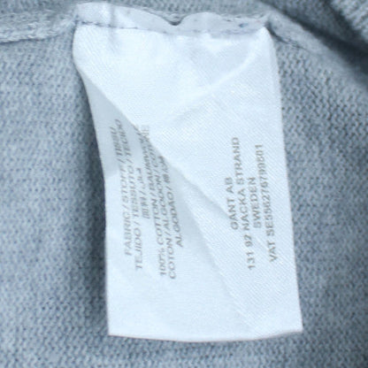 GANT Men's Grey Cotton Full Zip Jumper M Regular Fit