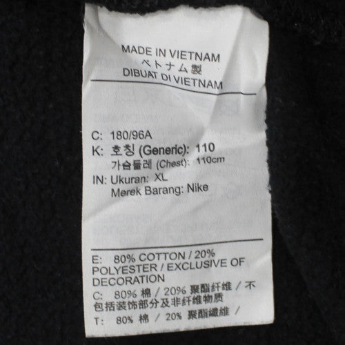 Nike Womens Black XL Pullover Sweatshirt Crew Neck Casual