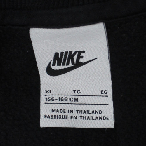 Nike Boys Black XL Sweatshirt Crew Neck Fleece Pullover Classic Style