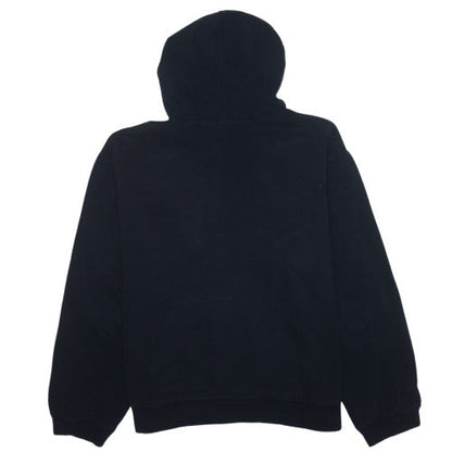 GAP Men's Black Pullover Hoodie Fleece Logo L Regular Fit