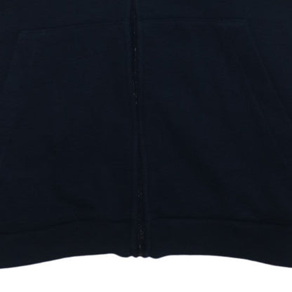 Adidas Mens Black XL Full Zip Fleece Hoodie with Embroidered Logo