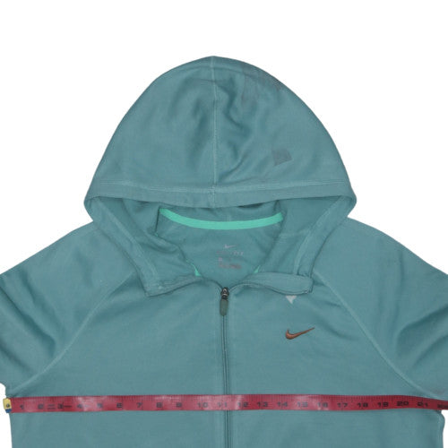Nike Mens Green Full Zip Dri-Fit Hoodie Size L
