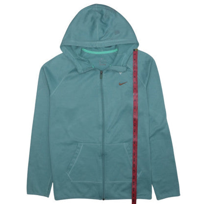Nike Mens Green Full Zip Dri-Fit Hoodie Size L