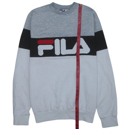 FILA Mens Grey Crew Neck Logo Sweatshirt Size M