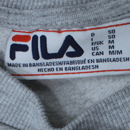 FILA Mens Grey Crew Neck Logo Sweatshirt Size M