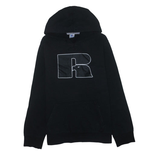 Mens UK Size 2XL Russell Athletic Black Pullover Hoodie