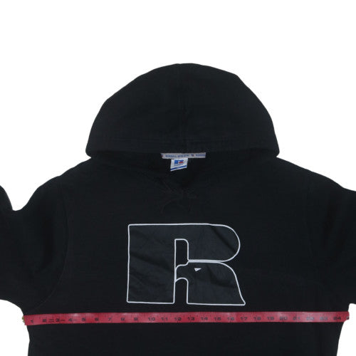 Mens UK Size 2XL Russell Athletic Black Pullover Hoodie
