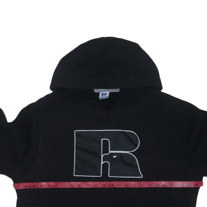 Mens UK Size 2XL Russell Athletic Black Pullover Hoodie
