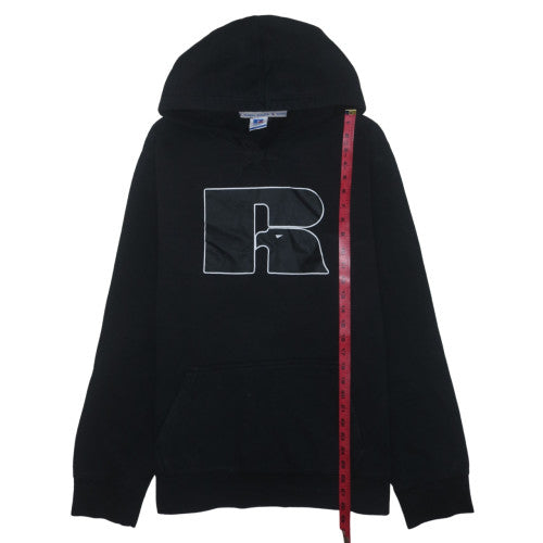 Mens UK Size 2XL Russell Athletic Black Pullover Hoodie