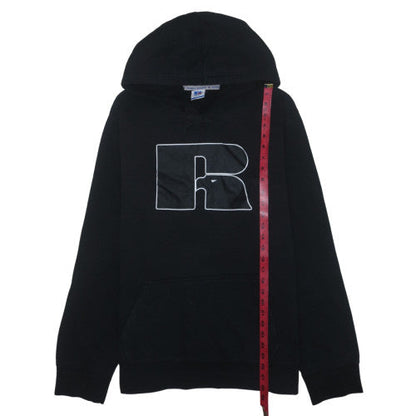 Mens UK Size 2XL Russell Athletic Black Pullover Hoodie