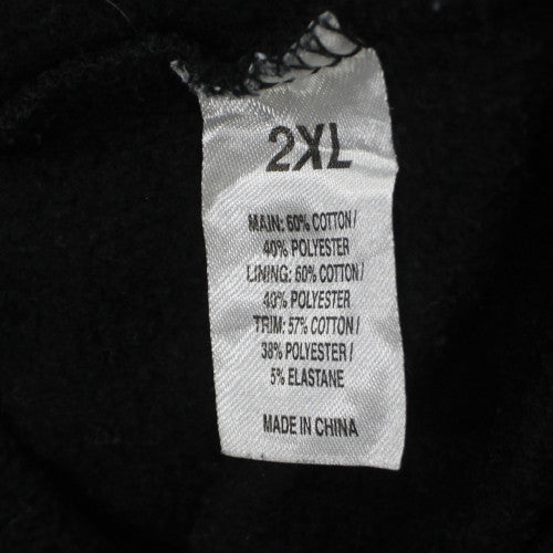 Mens UK Size 2XL Russell Athletic Black Pullover Hoodie