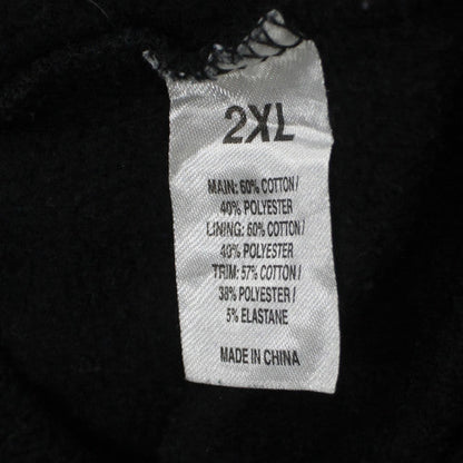 Mens UK Size 2XL Russell Athletic Black Pullover Hoodie