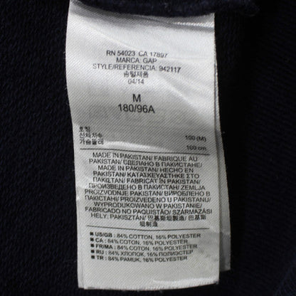 GAP Men’s Black Full Zip Hoodie M Logo Fleece Sweatshirt