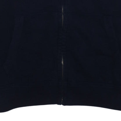 GAP Men’s Black Full Zip Hoodie M Logo Fleece Sweatshirt