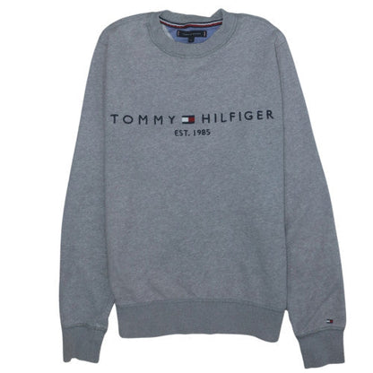 Tommy Hilfiger Men's Grey Crew Neck Sweatshirt Size M Cotton Blend