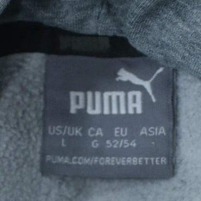 Puma Mens Grey Pullover Hoodie Size L Regular Fit Sportswear