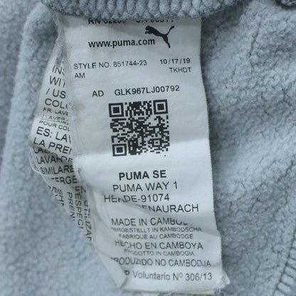 Puma Mens Grey Pullover Hoodie Size L Regular Fit Sportswear