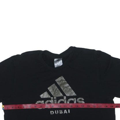 Adidas Men’s Black Dubai Logo Short Sleeve T-Shirt Size S