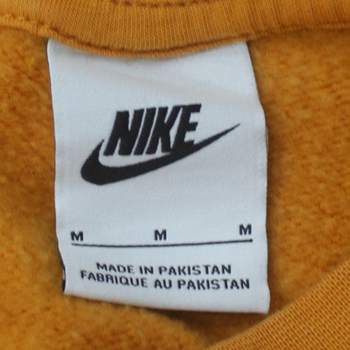 Nike Women Mustard Orange Crew Neck Pullover Sweatshirt M