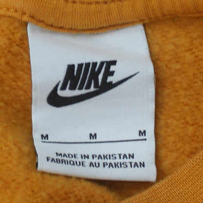 Nike Women Mustard Orange Crew Neck Pullover Sweatshirt M