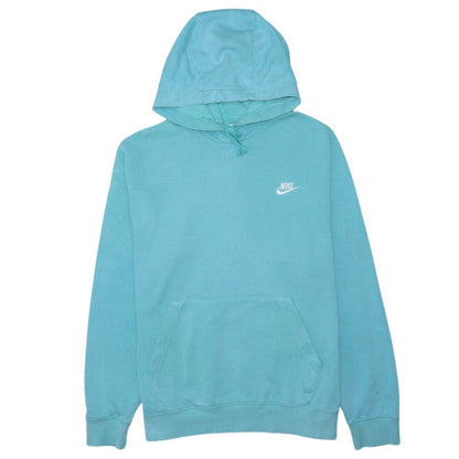 Nike Womens Blue Pullover Hoodie Medium Cotton Blend Casual