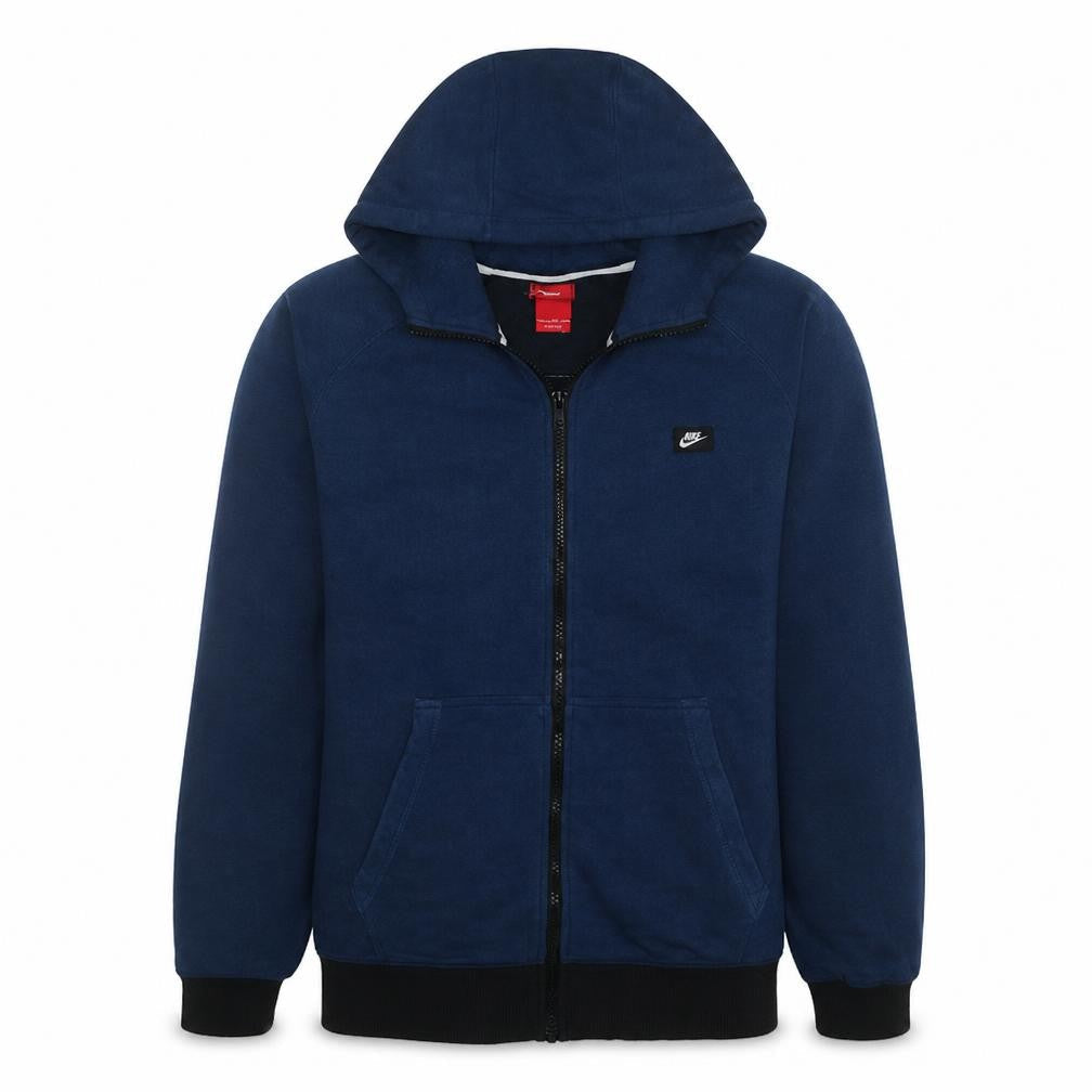 Nike Men's Blue Full Zip Fleece Hoodie Size M