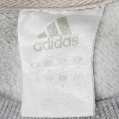 Adidas Mens Grey Crew Neck Sweatshirt Long Sleeve Classic Fit