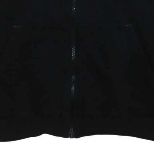 Hugo Boss Mens Black Full Zip Logo Hoodie Size L